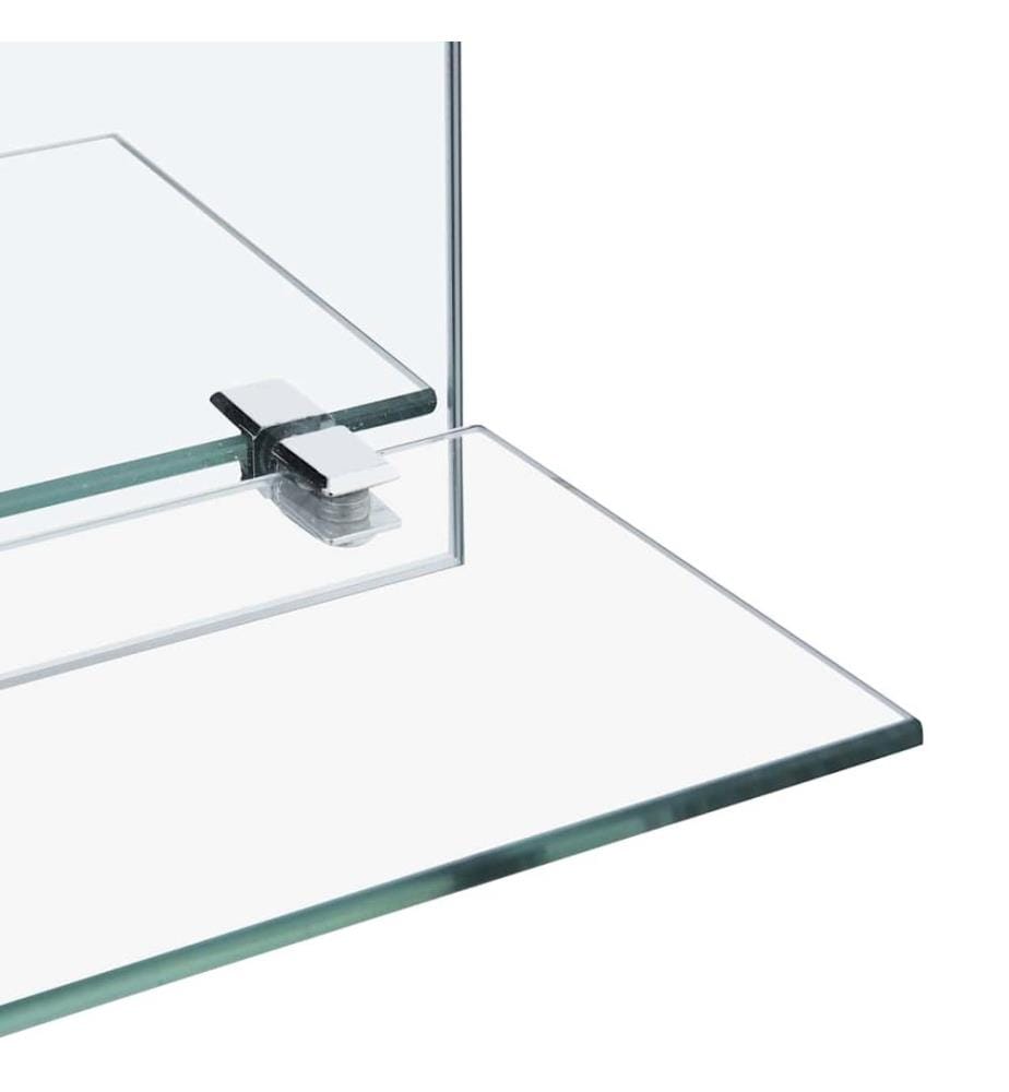 Wandspiegel mit Regal 50×70 cm Hartglas