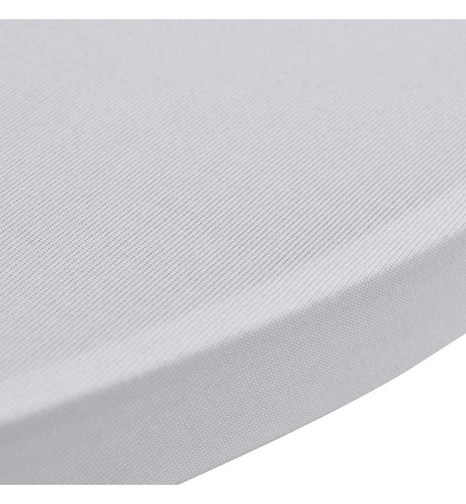 Stehtischhussen 4 Stk. Ø 60 cm Weiss Stretch