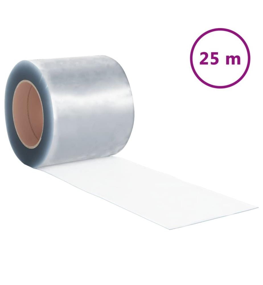 Rouleau de rideau en bande PVC 1,6 mm x 200 mm 25 m