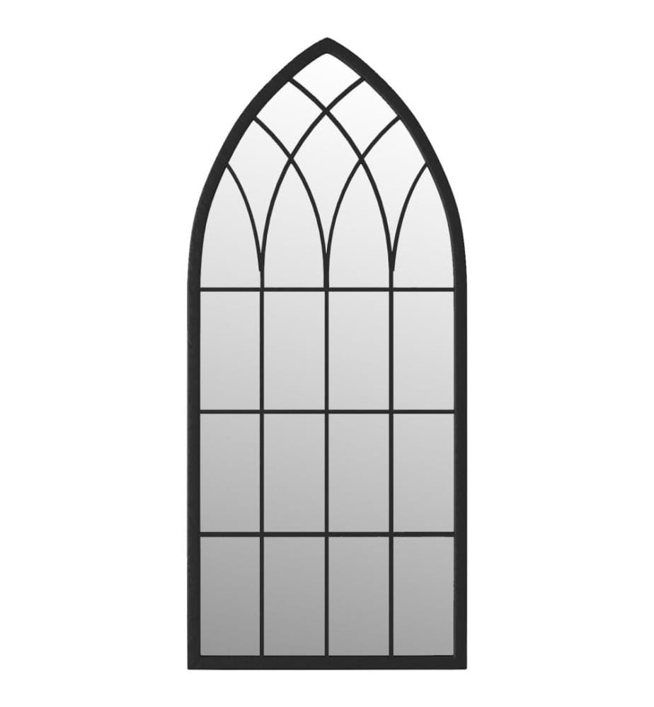 Spiegel Schwarz 100x45 cm Eisen für den Innenbereich