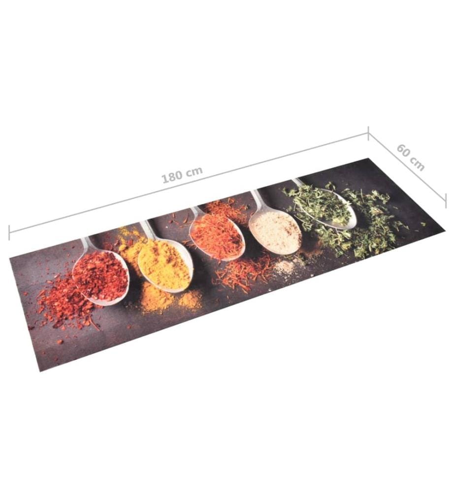 Tapis de cuisine lavable Cuillères 60x180 cm