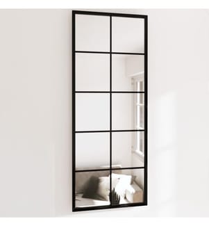Wandspiegel 2 Stk. Schwarz 100x40 cm Metall