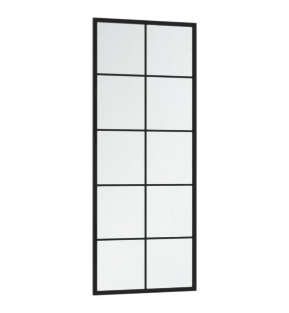 Wandspiegel 2 Stk. Schwarz 100x40 cm Metall