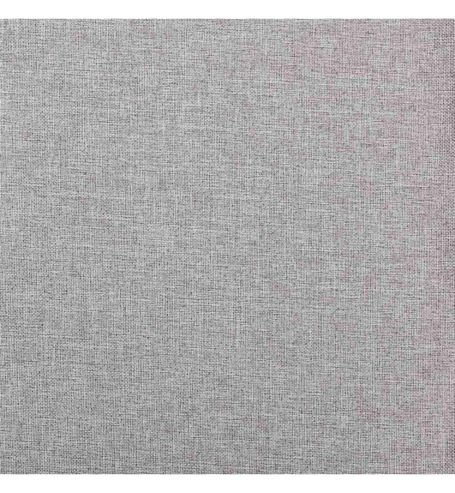 Verdunkelungsvorhänge Ösen Leinenoptik 2 Stk. Grau 140x225 cm