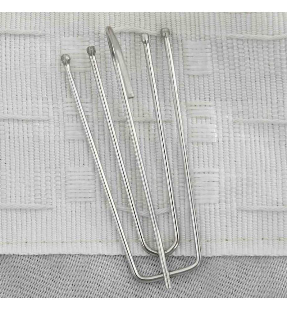 Verdunkelungsvorhang mit Haken Leinenoptik Beige 290x245 cm