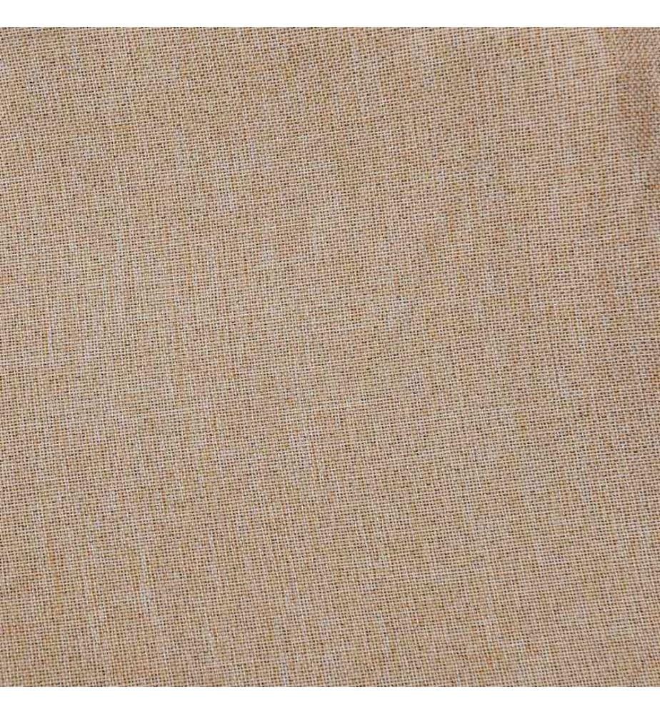 Verdunkelungsvorhang mit Haken Leinenoptik Beige 290x245 cm