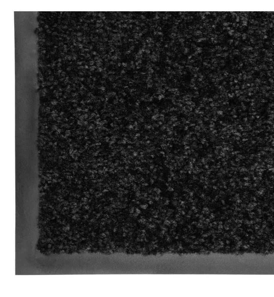 Fussmatte Waschbar Schwarz 90x120 cm