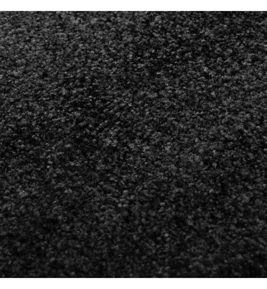 Fussmatte Waschbar Schwarz 90x120 cm