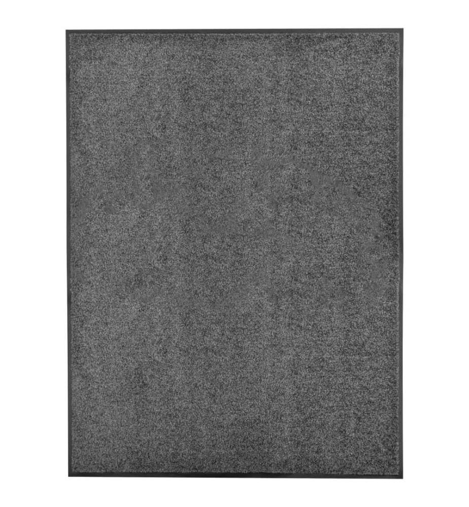 Fussmatte Waschbar Anthrazit 90x120 cm