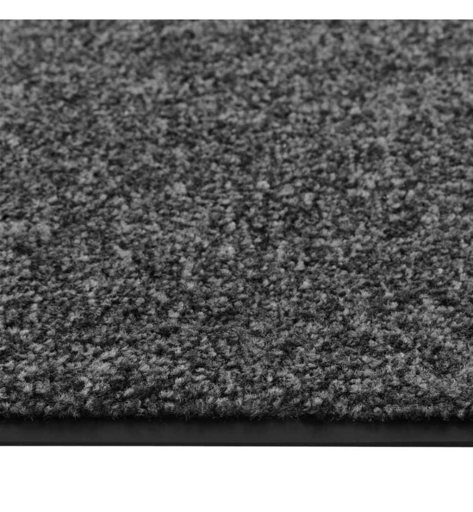 Fussmatte Waschbar Anthrazit 90x120 cm