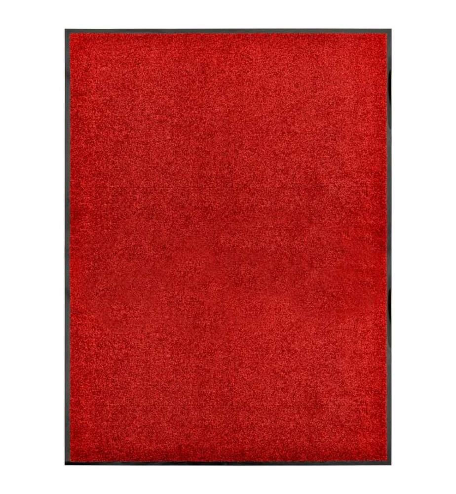 Fussmatte Waschbar Rot 90x120 cm