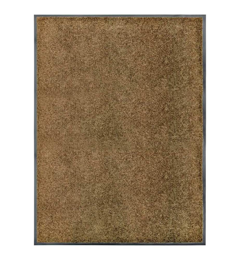 Fussmatte Waschbar Braun 90x120 cm