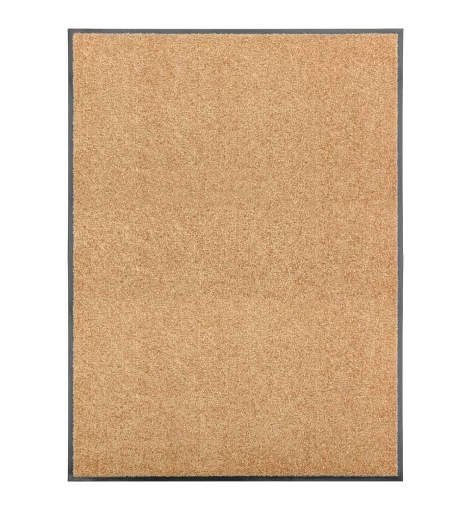 Fussmatte Waschbar Creme 90x120 cm