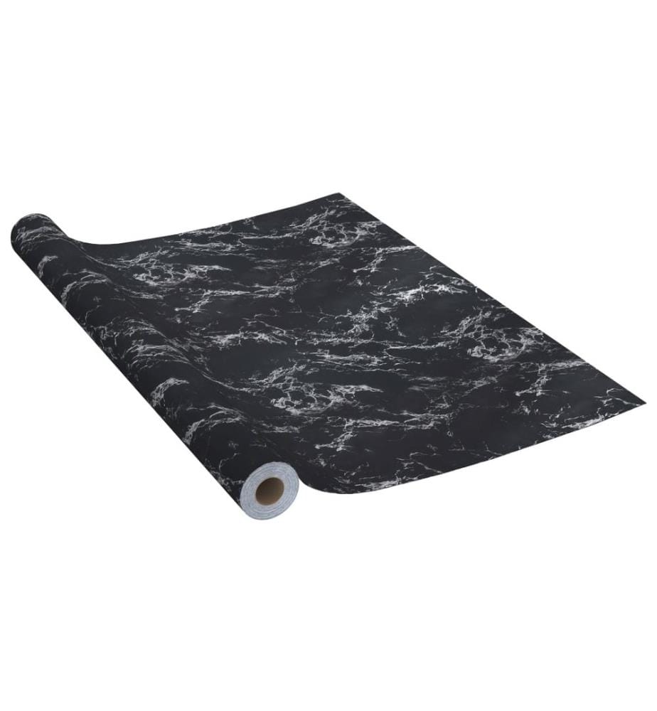 Selbstklebende Möbelfolie Schwarz Steinoptik 500x90 cm PVC
