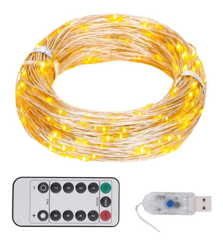 LED-Lichterkette mit 150 LEDs Warmweiss 15 m