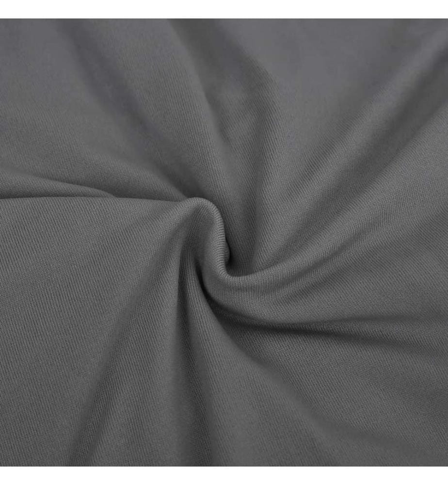 Stretch Sofahusse 2-Sitzer Anthrazit Polyester-Jersey