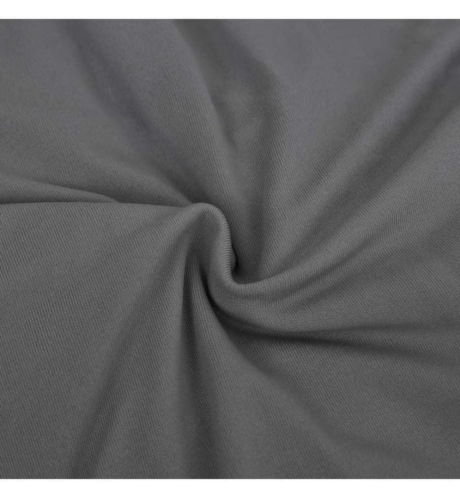 Stretch Sofahusse 3-Sitzer Anthrazit Polyester-Jersey