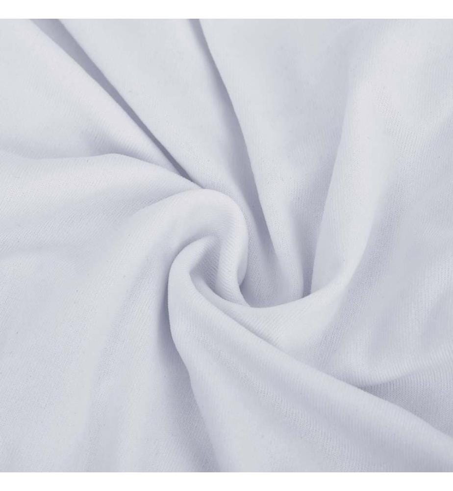Stretch Sofahusse 2-Sitzer Weiss Polyester-Jersey
