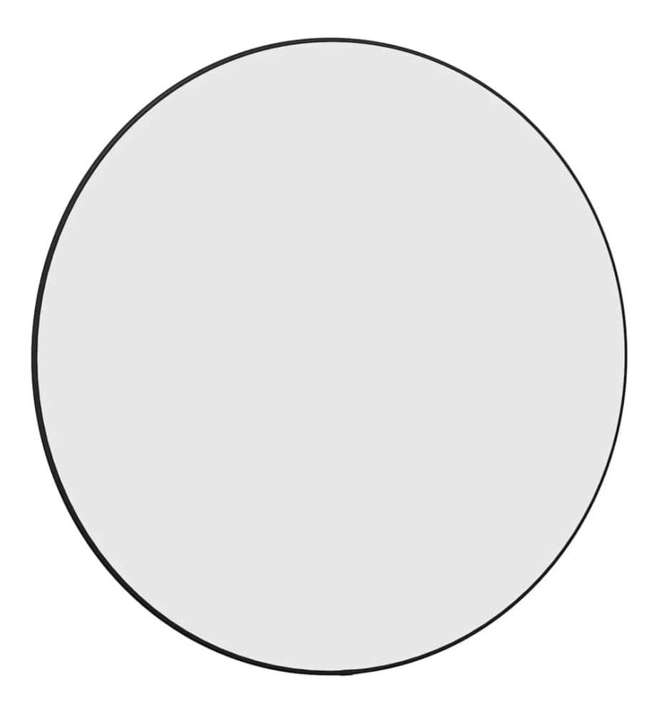 Wandspiegel Schwarz Ø 60 cm Rund