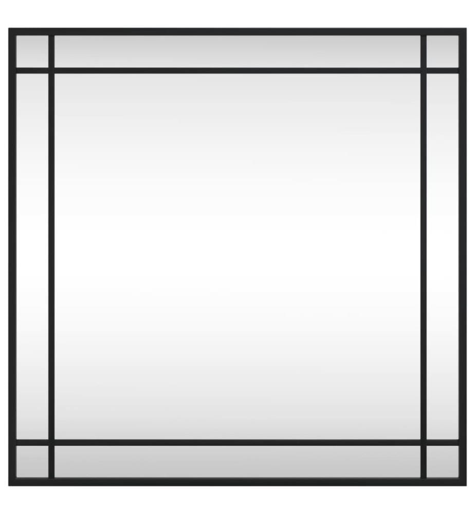 Wandspiegel Schwarz 60x60 cm Quadratisch Eisen