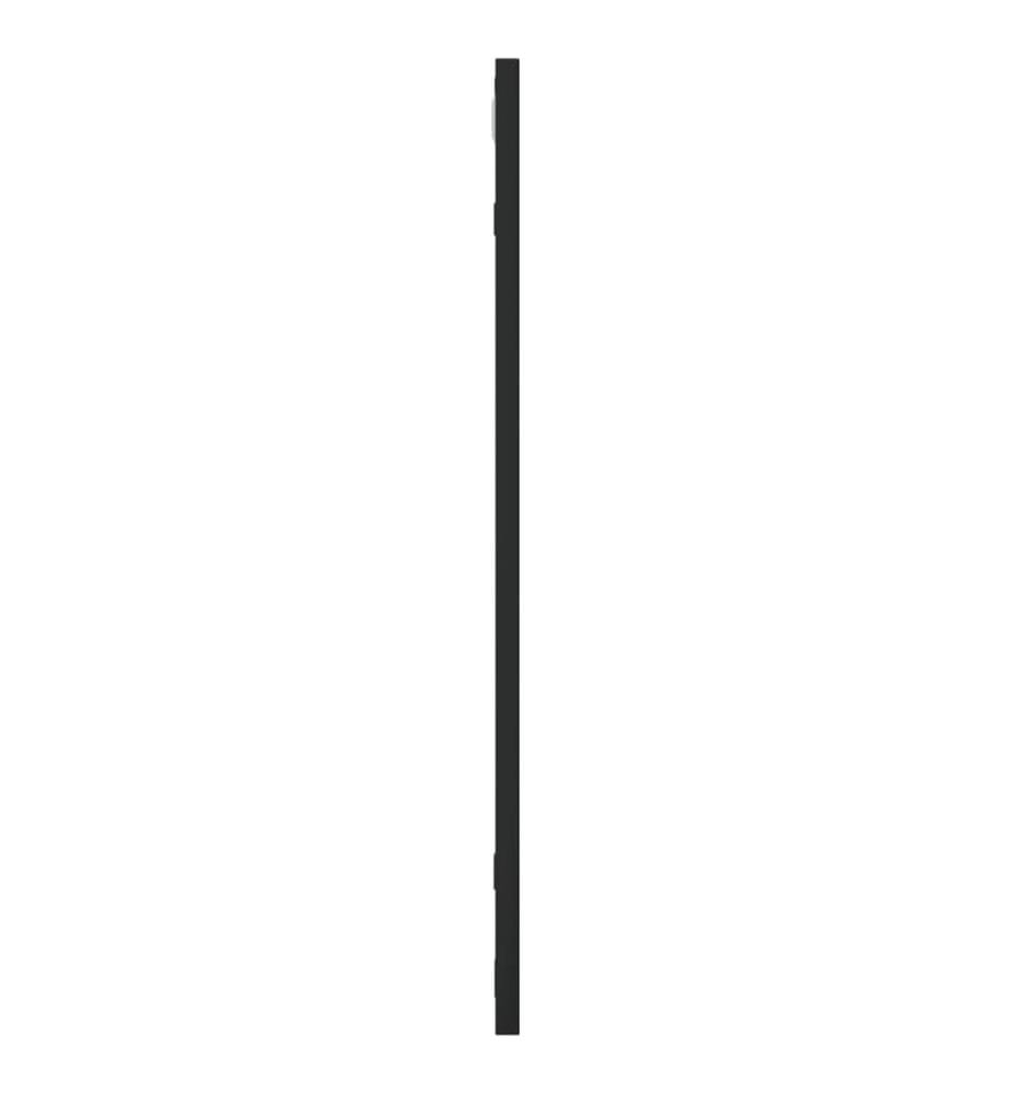 Wandspiegel Schwarz 60x60 cm Quadratisch Eisen