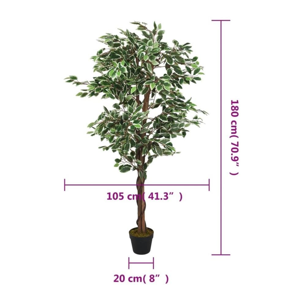 Ficusbaum Künstlich 1008 Blätter 180 cm Grün