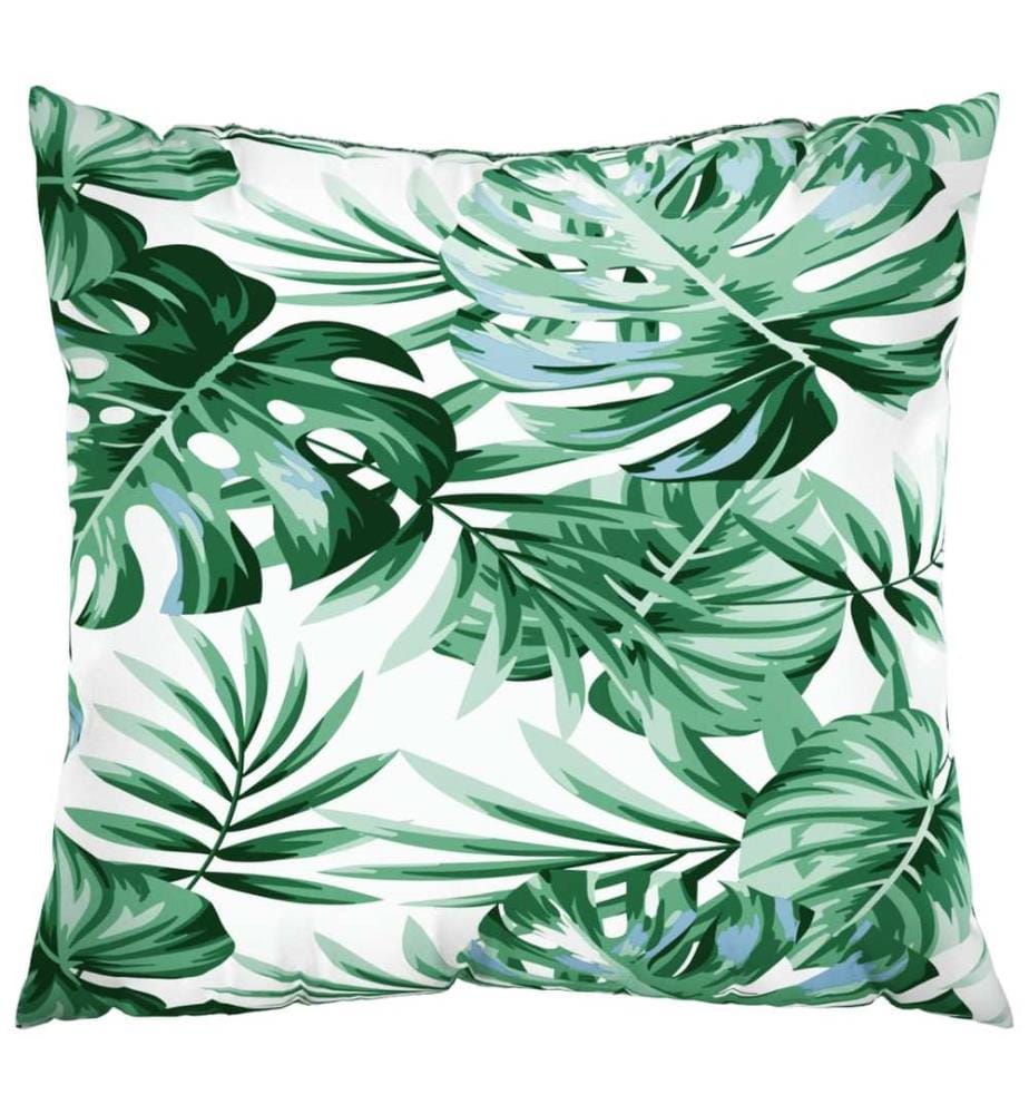 Sofakissen 4 Stk. Blattmuster 40x40 cm Stoff