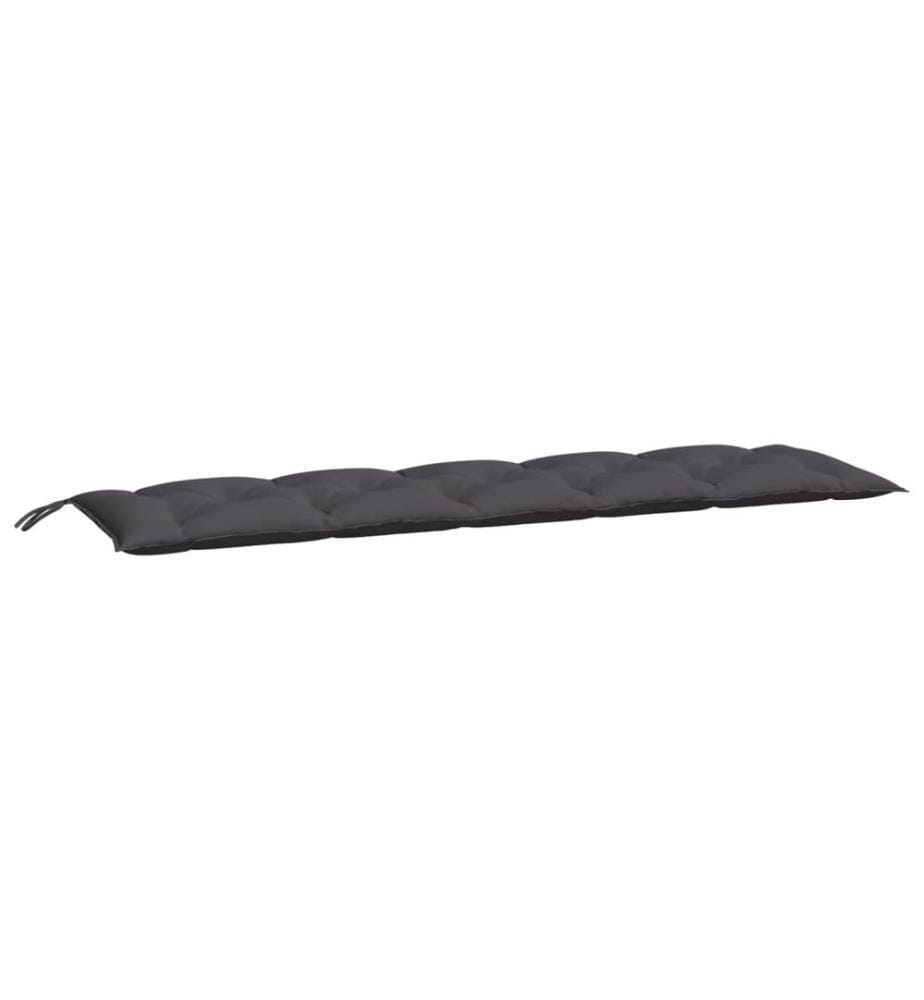 Coussins de banc de jardin lot de 2 anthracite tissu Oxford