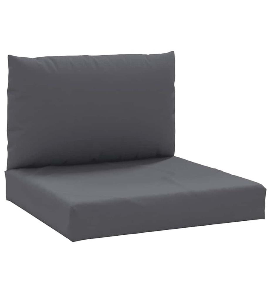 Palettenkissen 2-tlg. Anthrazit Oxford-Gewebe