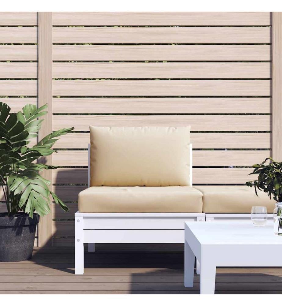 Coussins de palette lot de 2 beige tissu oxford