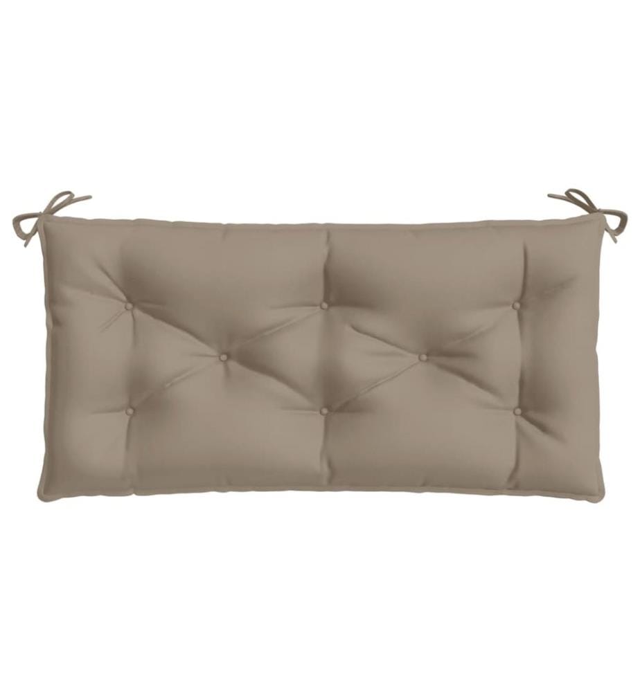 Coussin de banc de jardin taupe 110x50x7 cm tissu oxford