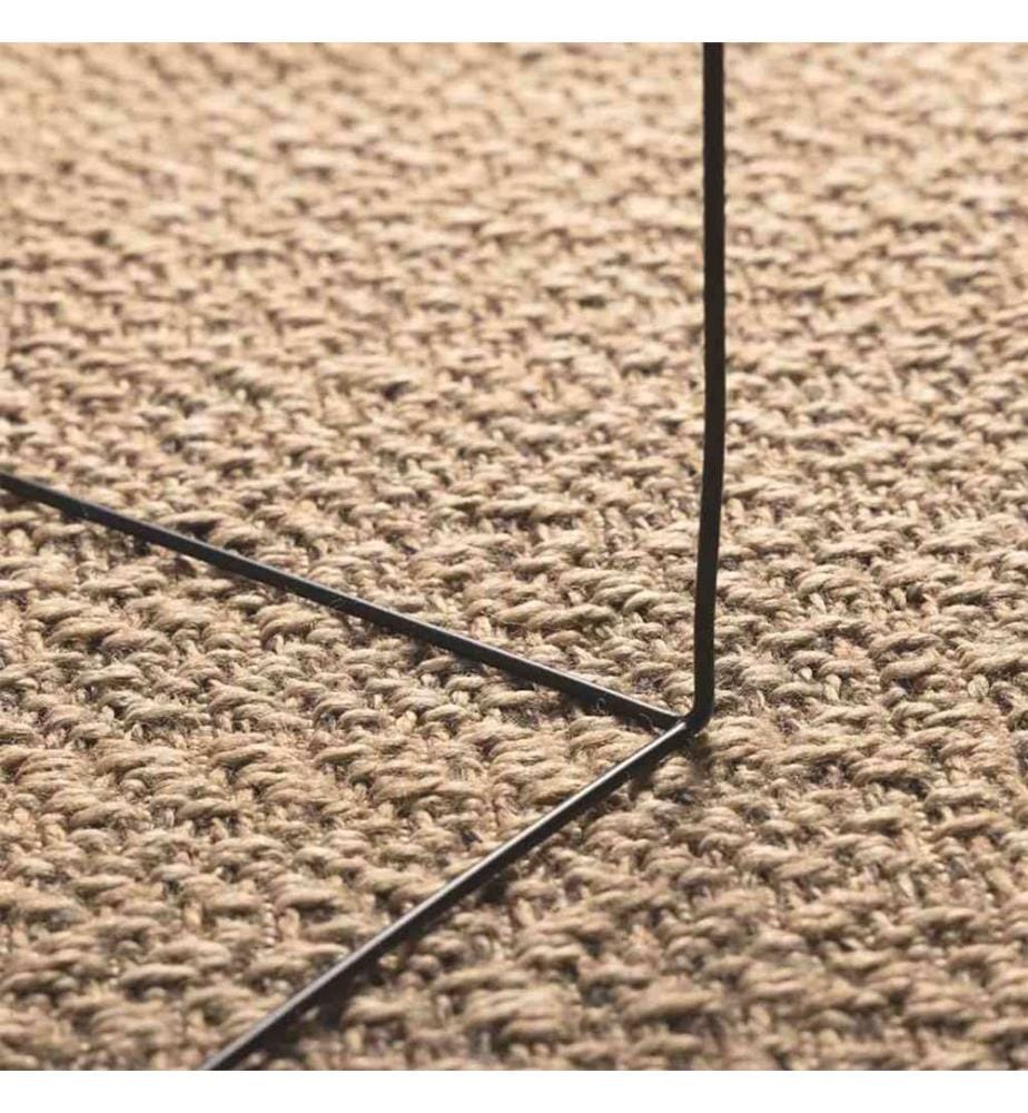Teppich ZIZUR 160x230 cm Jute-Optik Indoor und Outdoor