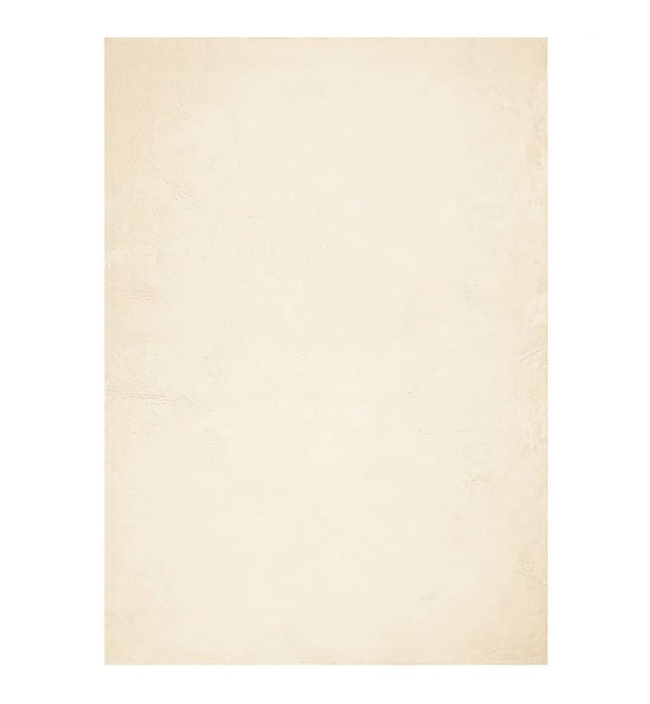 Tapis à poils courts doux et lavable crème 200x280 cm