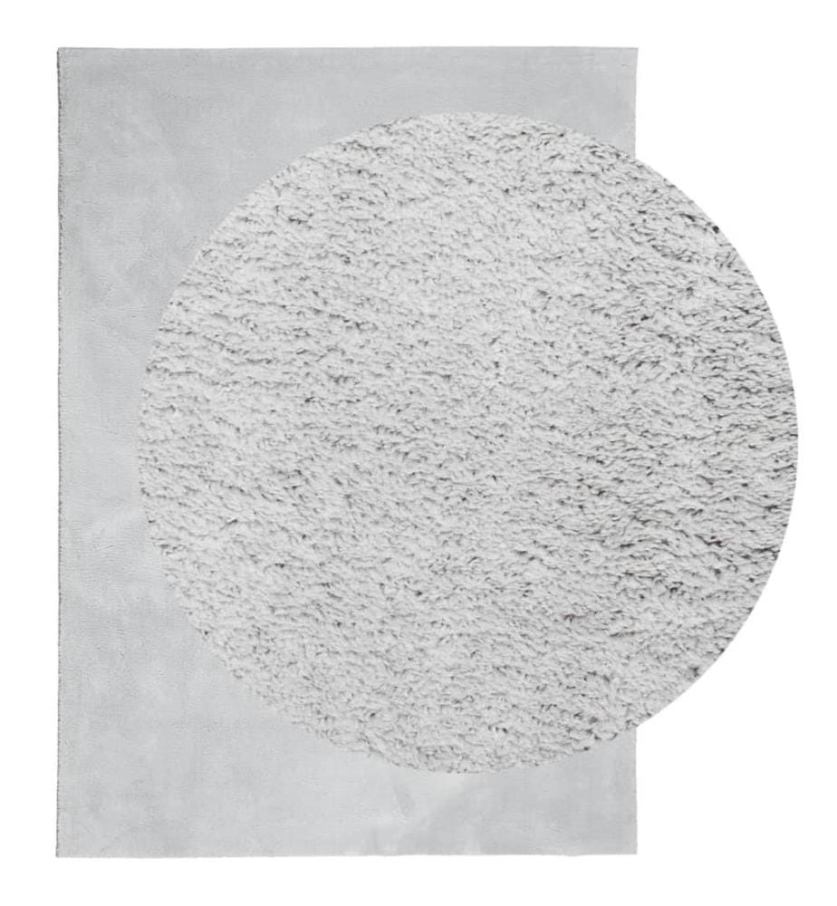 Teppich HUARTE Kurzflor Weich und Waschbar Grau 160x230 cm