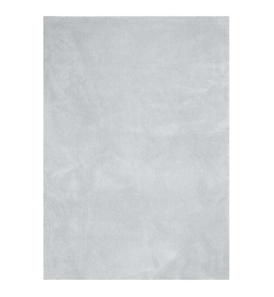 Teppich HUARTE Kurzflor Weich und Waschbar Grau 200x280 cm