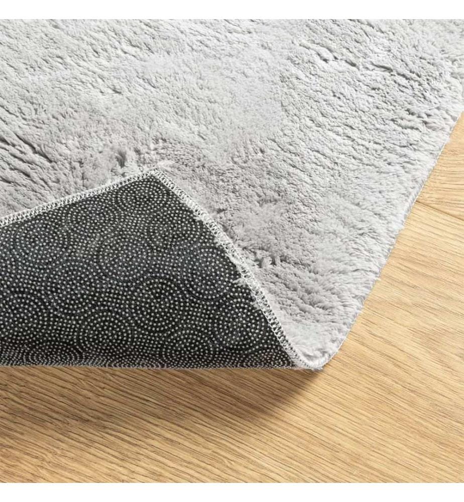 Teppich HUARTE Kurzflor Weich und Waschbar Grau 200x280 cm
