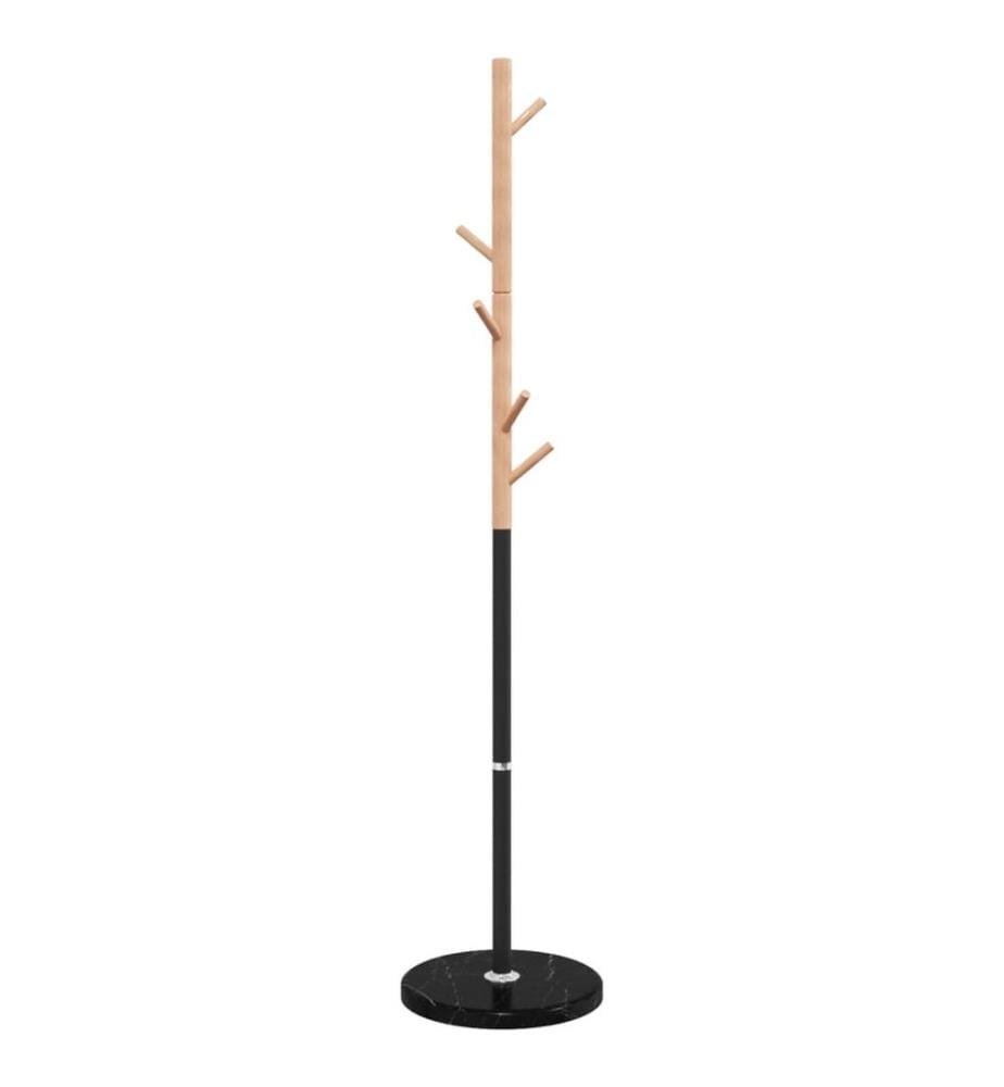 Garderobenständer Schwarz 172 cm Pulverbeschichtetes Eisen