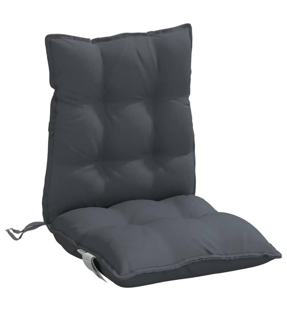 Niedriglehner-Auflagen 4 Stk. Anthrazit Oxford-Gewebe