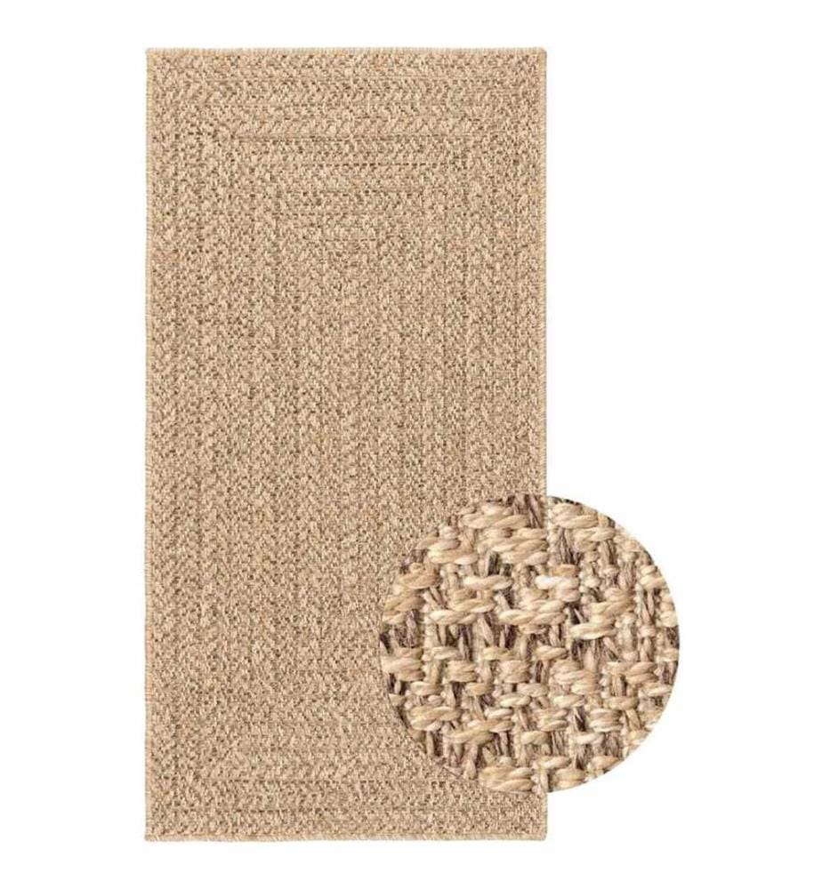 Teppich ZIZUR 100x200 cm Jute-Optik Indoor und Outdoor