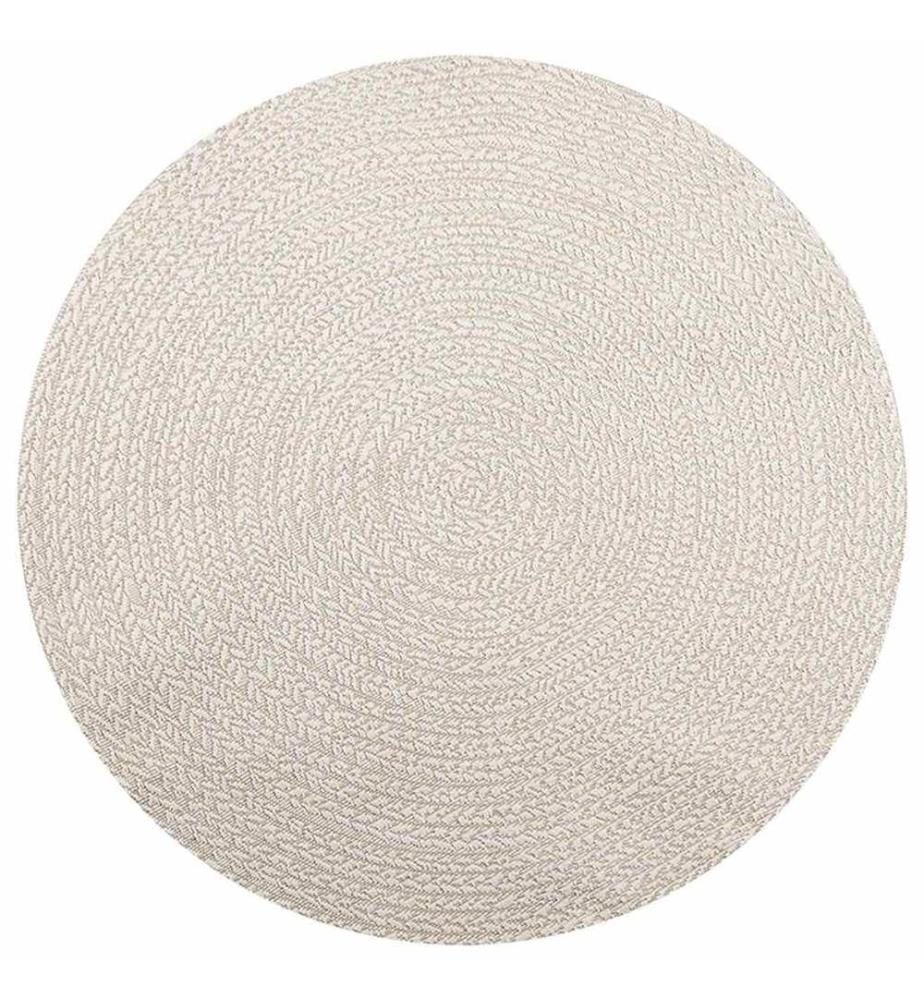 Tapis ZIZUR crème Ø 160cm aspect de jute intérieur et extérieur
