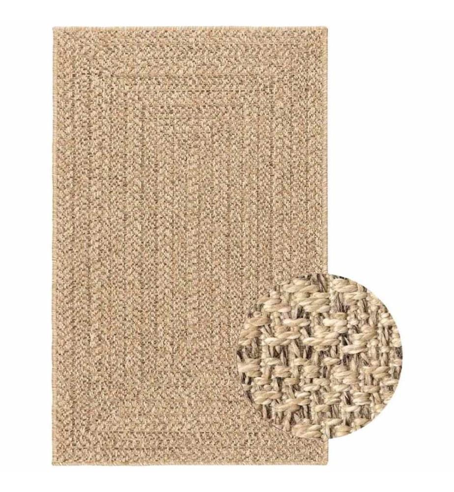 Teppich ZIZUR Beige 160x230 cm Jute-Optik Indoor und Outdoor