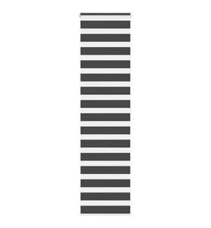 Doppelrollo Schwarz 60x200 cm Stoffbreite 55,9 cm Polyester