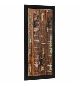 Garderobe Mehrfarbig 40x2x80 cm Altholz Massiv