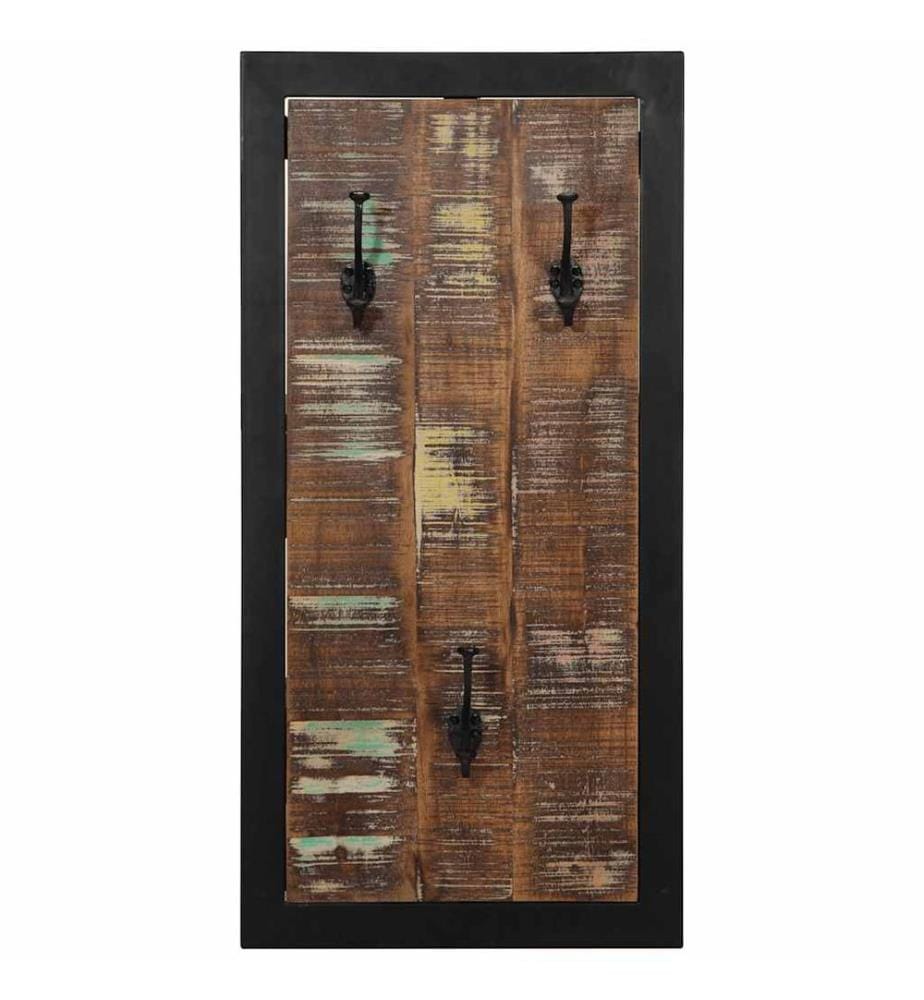 Garderobe Mehrfarbig 40x2x80 cm Altholz Massiv
