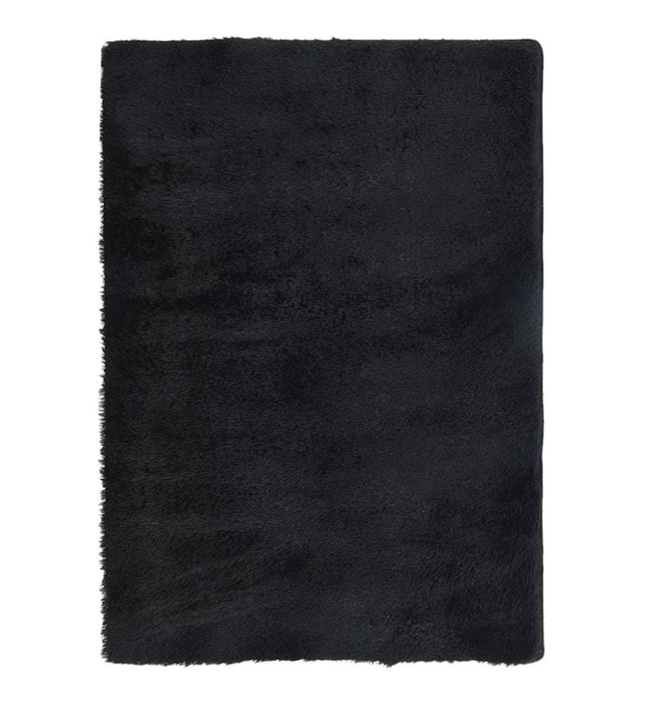 Teppich Shaggy Hochflor NAVARRA Schwarz 240x340 cm Polyester