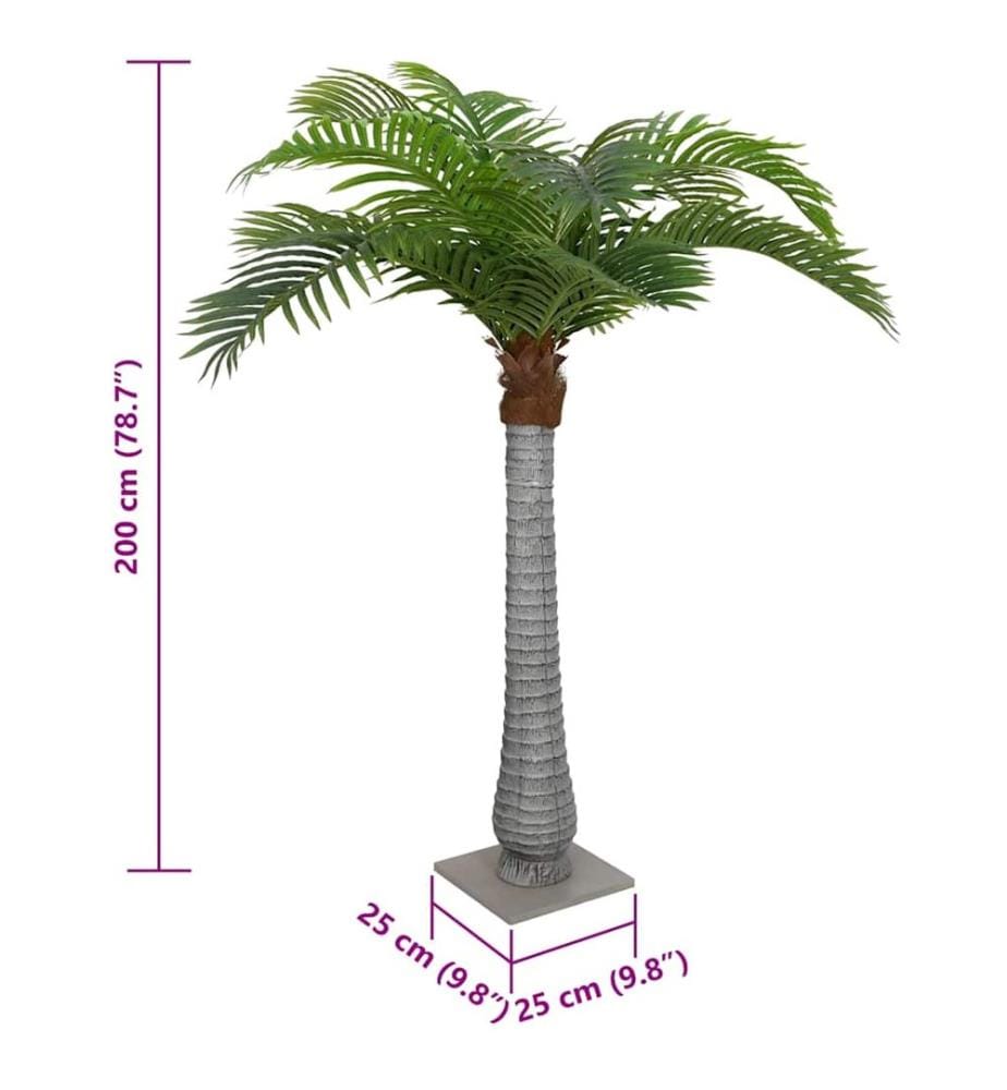 Palmier artificiel 15 feuilles 200 cm vert
