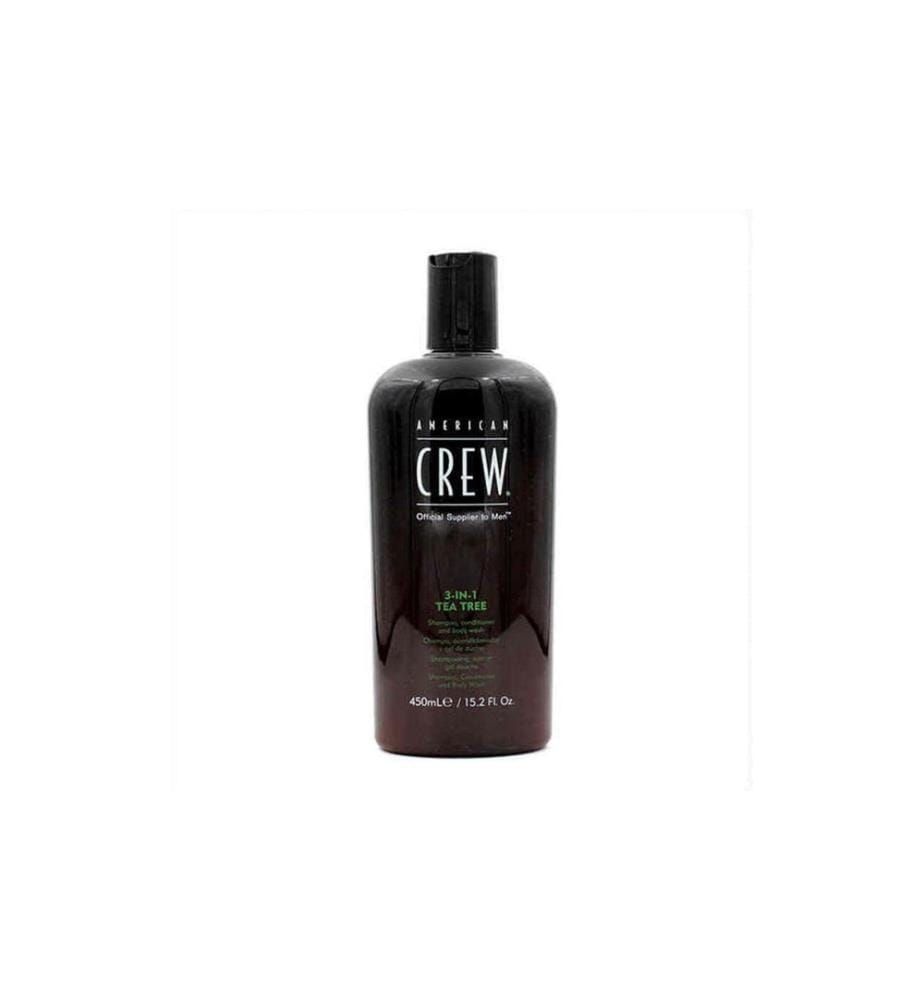 american crew - Shampooing 3 en 1 au Tea Tree 450 ml