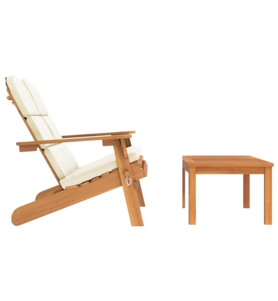 2-tlg. Garten-Lounge-Set Adirondack Massivholz Akazie