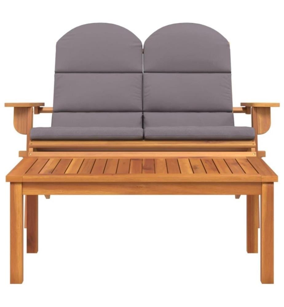 2-tlg. Garten-Lounge-Set Adirondack Massivholz Akazie