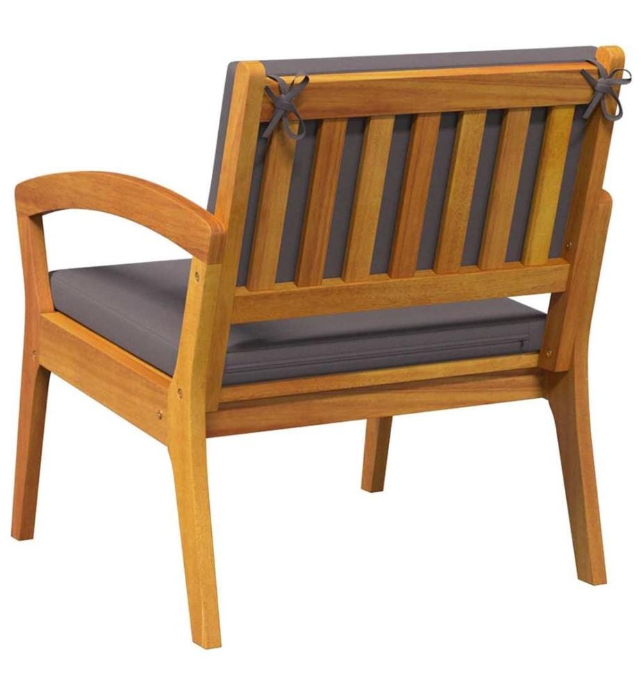 Chaise de jardin 2 pcs Huile Naturelle Bois d'Acacia Massif